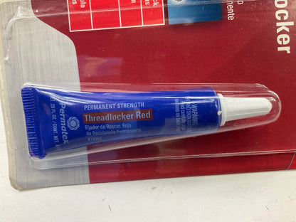 (2) Permatex 19962 Permanent Strength Threadlocker RED, 6 Ml Tubes Thread Lock