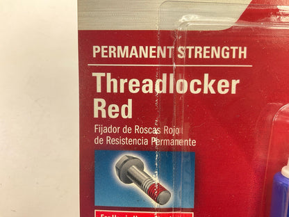 (2) Permatex 19962 Permanent Strength Threadlocker RED, 6 Ml Tubes Thread Lock