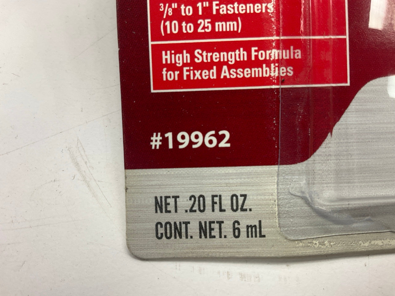 (2) Permatex 19962 Permanent Strength Threadlocker RED, 6 Ml Tubes Thread Lock