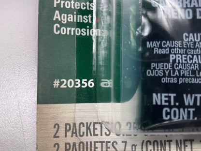 (2) PACKS - Permatex 20356 Synthetic Ultra Disc Brake Parts Lube .25oz