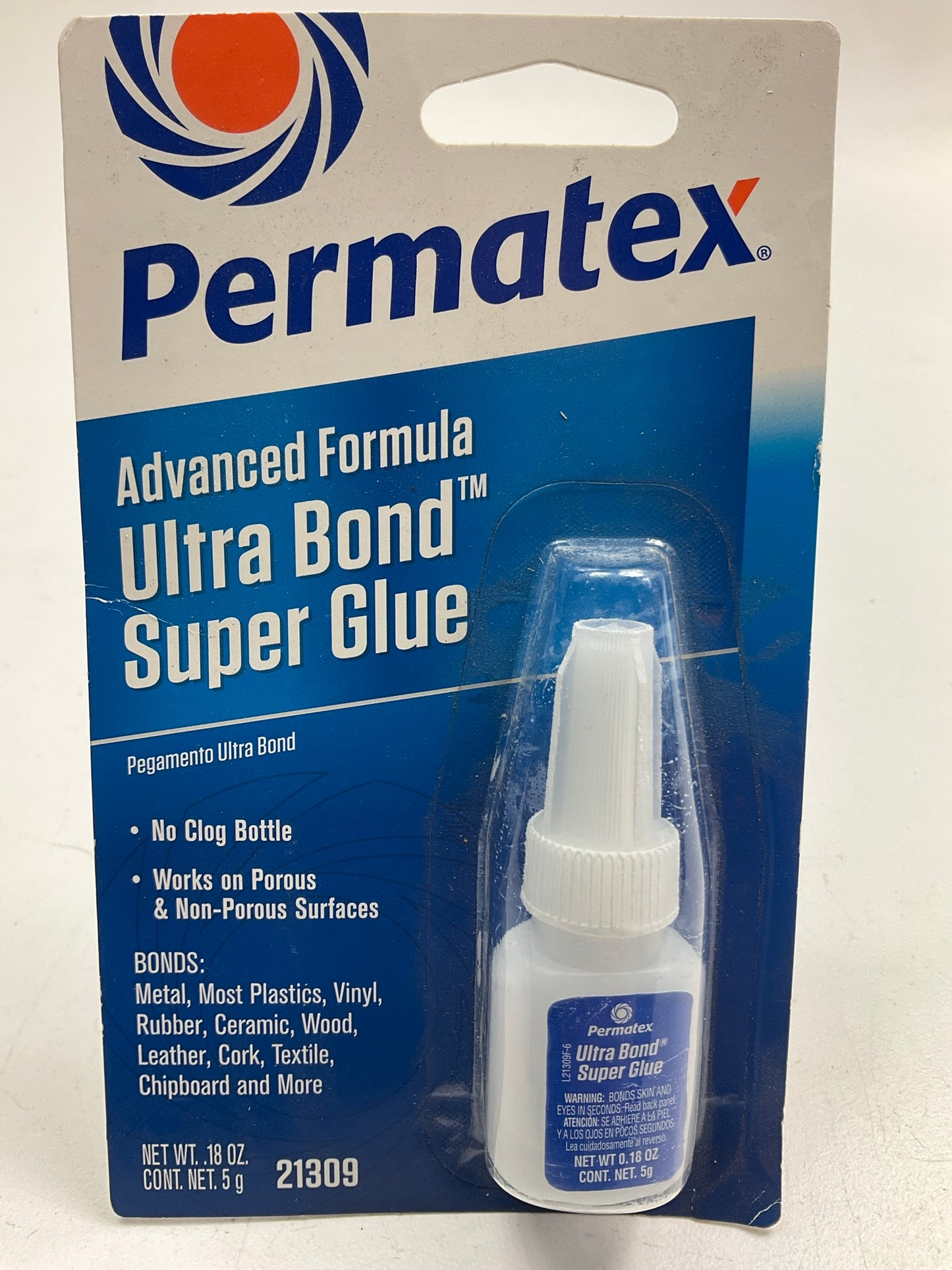PERMATEX 21309 ULTRA BOND Super Glue 5g Bottle (0.18 Oz)