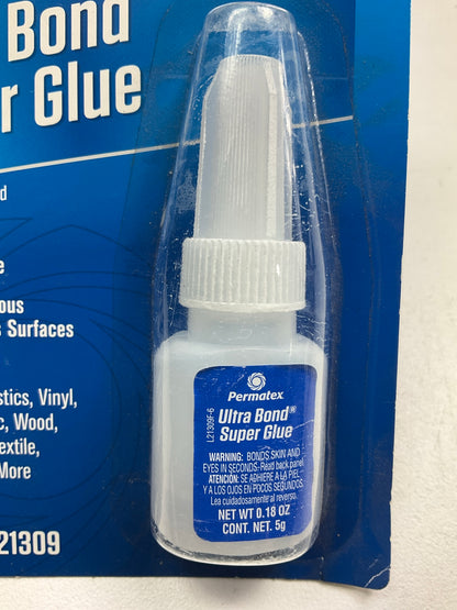 PERMATEX 21309 ULTRA BOND Super Glue 5g Bottle (0.18 Oz)