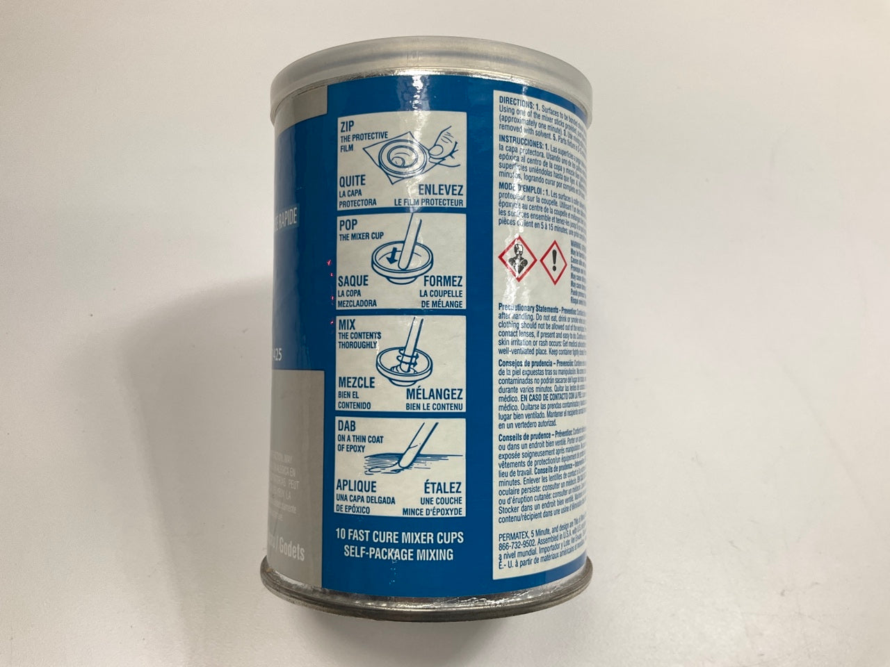 Permatex 21425 Fast Cure Epoxy Ten 4 G Mixer Cups 4 Grams