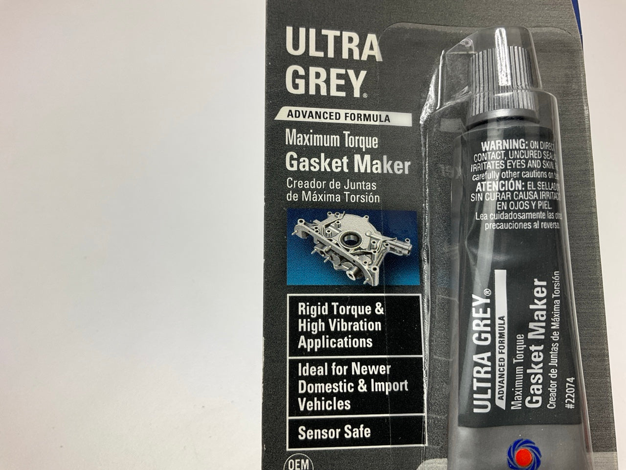 (5) Tubes - Permatex Ultra Grey Rigid High-Torque RTV Silicone Gasket Maker .5oz