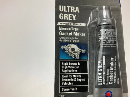 (5) Tubes - Permatex Ultra Grey Rigid High-Torque RTV Silicone Gasket Maker .5oz