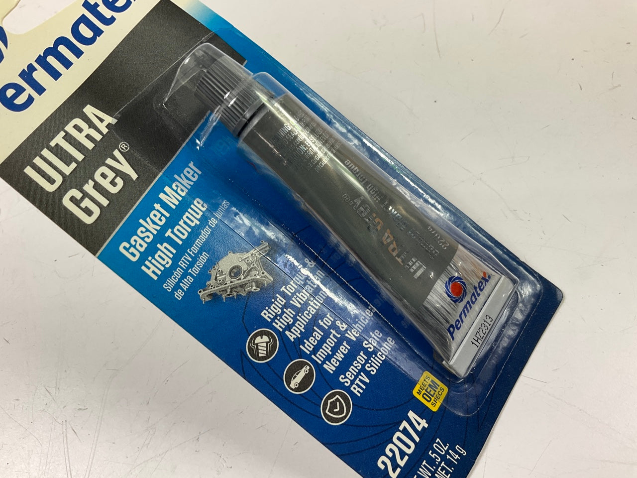 Permatex 22074 Ultra Grey Rigid High-Torque RTV Silicone Gasket Maker  .5oz Tube