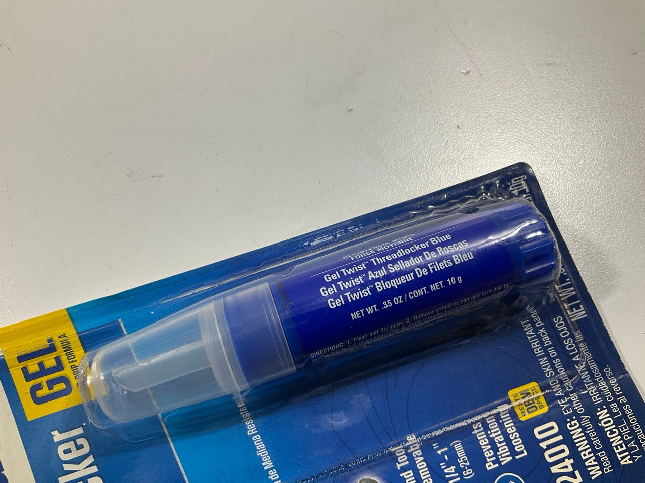 Permatex 24010 Gel Twist Medium Strength Blue Threadlocker 10g