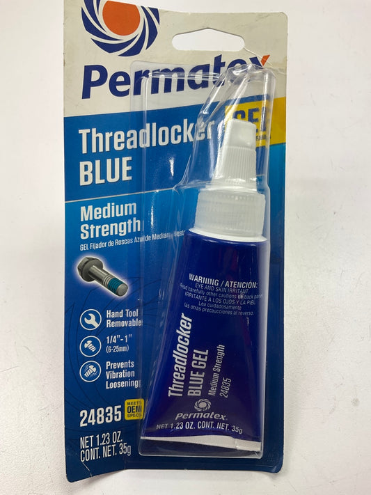 Permatex 24835 Threadlocker, Medium Strength, Blue Gel - 35 G