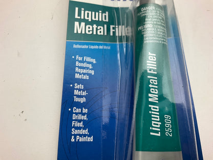 (2) Permatex 25909 Liquid Metal Filler Metal Repair Compound 3.5oz