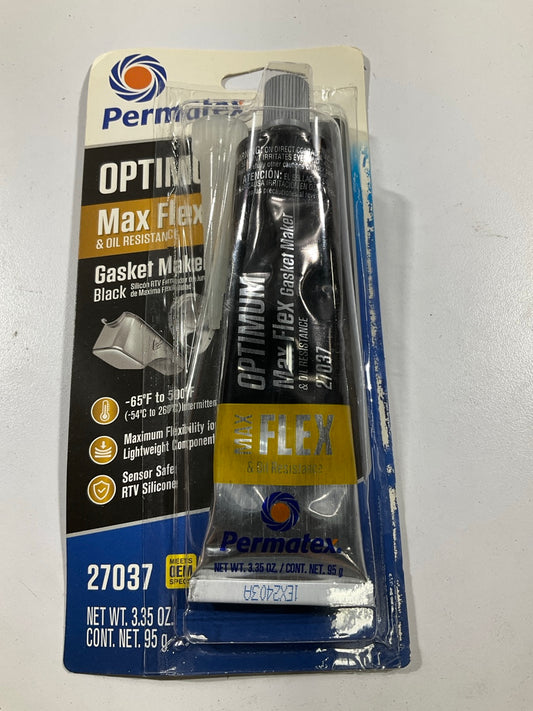 Permatex 27037 Optimum Max Flex/Oil Resistant Gasket Maker & High Temp Black