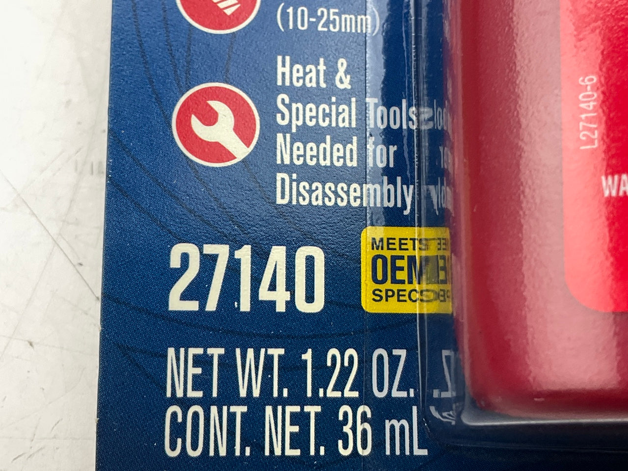 Permatex 27140 Threadlocker Red High Strength 1.22 Oz Heavy Duty Vibration Safe