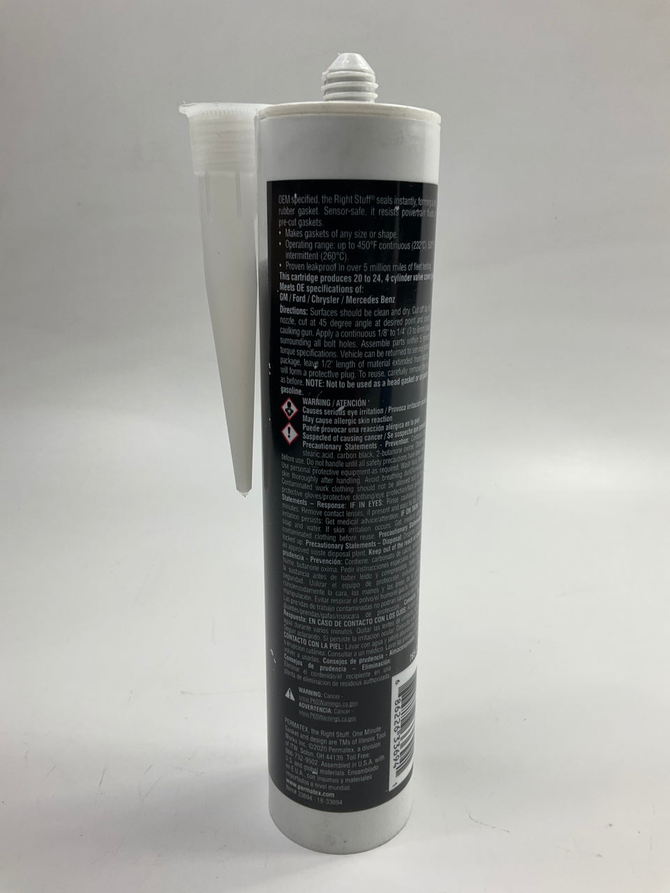 Permatex 33694 Gasket Making Compound The Right Stuff, Black, 10.1oz Cartridge