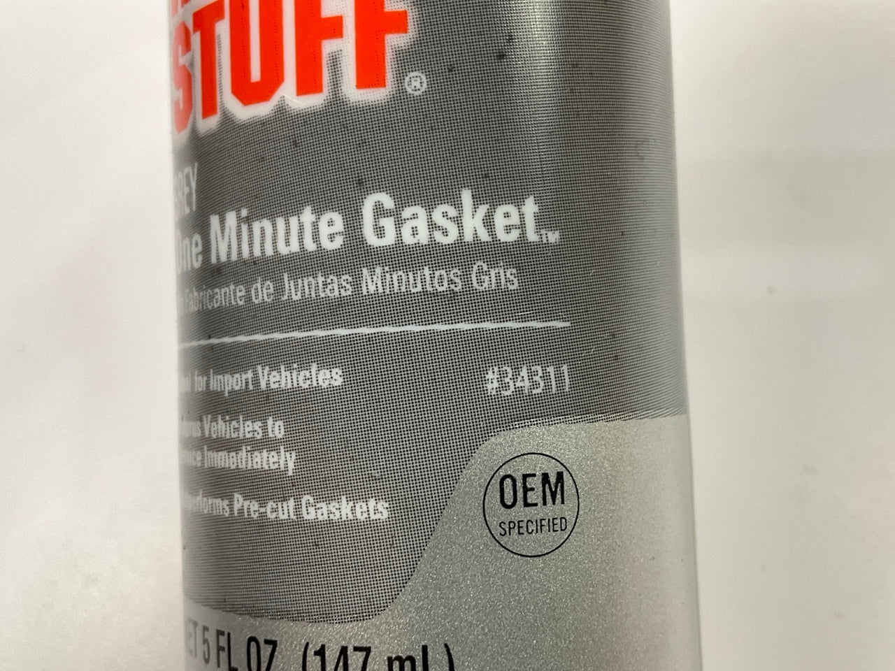 Permatex 34311 The Right Stuff Grey 1 Minute Gasket Maker 5oz