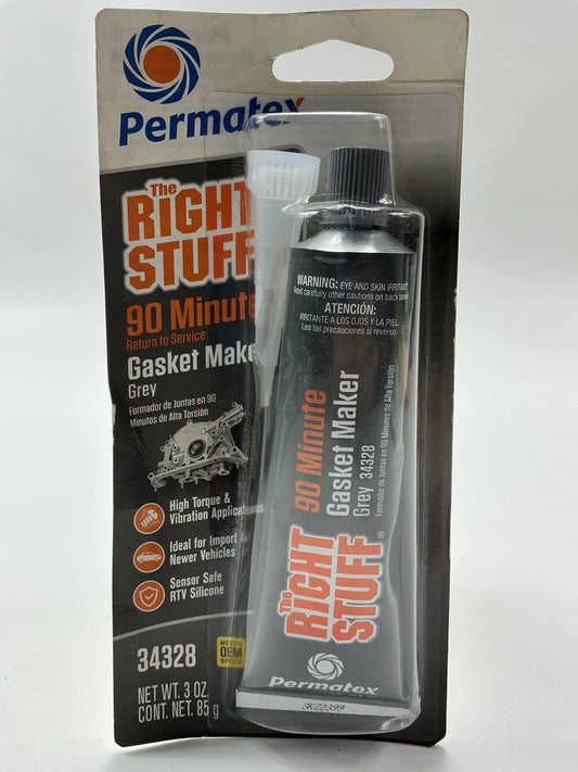 Permatex 34328 The Right Stuff Gray Instant 90 Minute Gasket Maker - 3oz