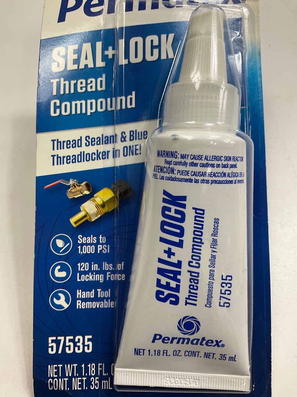 Permatex 57535 35 Ml Seal And Lock Thread Compound, 1.26 Fl. Oz
