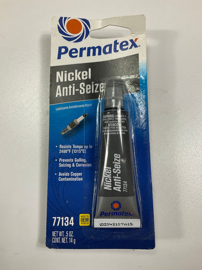 Permatex 77134 Nickel Anti-Seize High Temperature Lubricant 0.5 FL Oz (14g) Tube