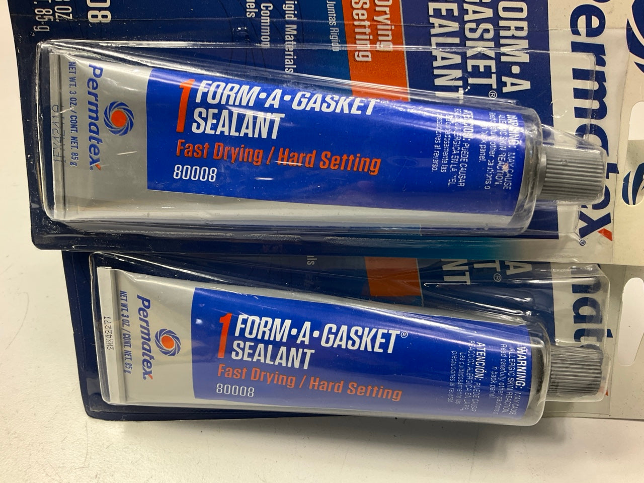 (2) Permatex 80008 Form A-Gasket Sealant 3 OZ. Tube Fast Drying / Hard Setting