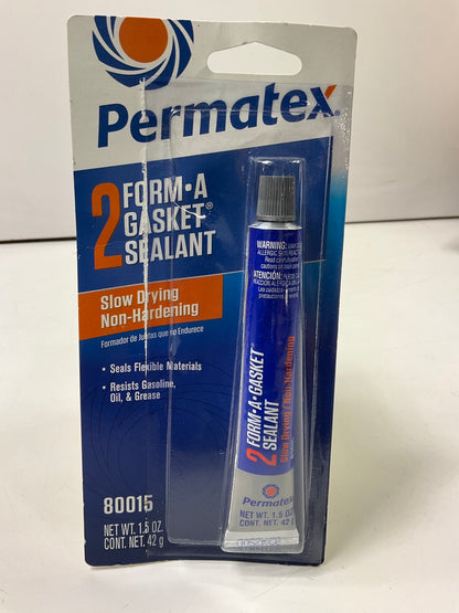 Permatex 80015 Form-A-Gasket No.2 Sealant Squeeze 1.5 Oz Tube Slow-Drying