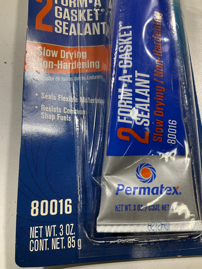 Permatex 80016 Form-A-Gasket Non-Hardening No. 2 Sealant Sellador - 3oz Tube