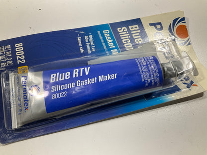 Permatex 80022 BLUE RTV Sensor-Safe Silicone Gasket Maker Sealer, 3 OZ