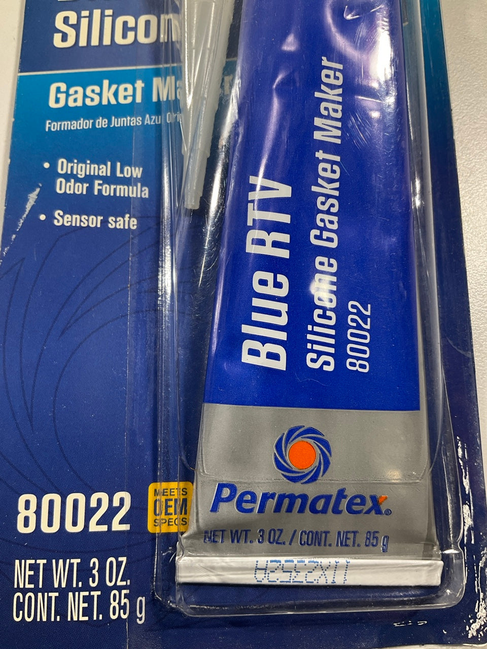Permatex 80022 BLUE RTV Sensor-Safe Silicone Gasket Maker Sealer, 3 OZ