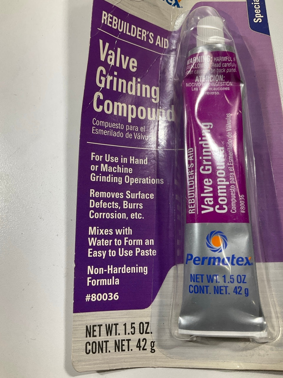 Permatex 80036 Valve Grinding Compound 1.5 Oz Tube