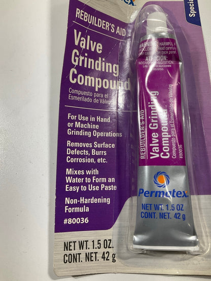 Permatex 80036 Valve Grinding Compound 1.5 Oz Tube