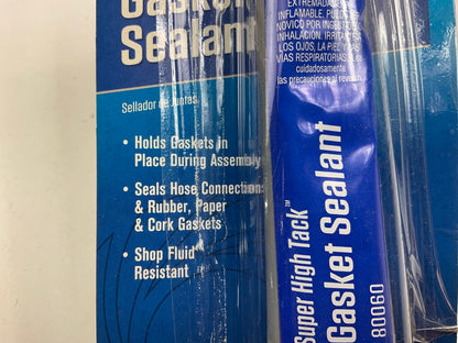 (5) Permatex 80060 Super High Tack Gasket Sealant, 1.75 Oz