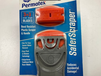 Permatex 80191 Safer Scraper Plastic Scraper And Long Handle Reduces Damage