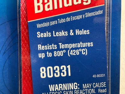2 Permatex 80331 Muffler & Tailpipe Bandages 84 Sq. In. For Exhaust System Holes