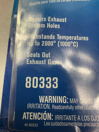 Permatex 80333 Muffler & Exhaust Tailpipe Repair Putty,  4oz (2 Bags)