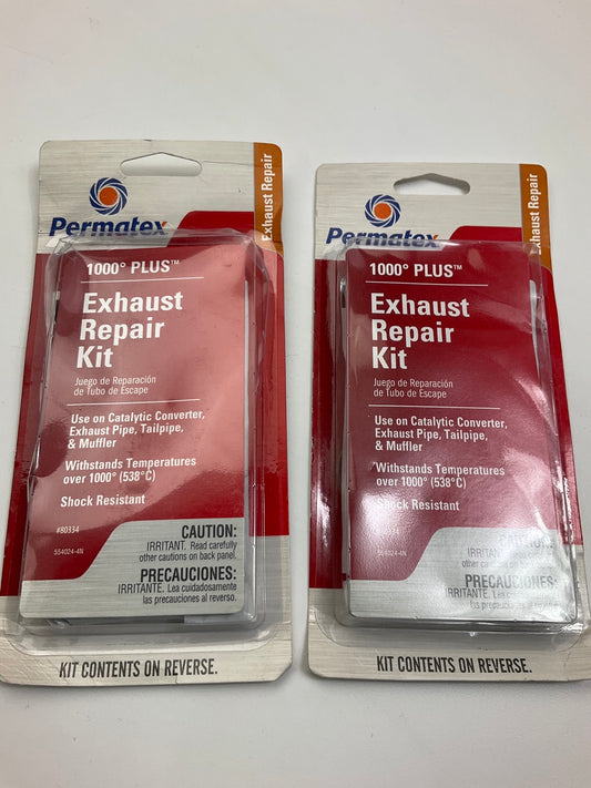 (2) Permatex 80334 1000 Degree Plus Exhaust Repair Kit