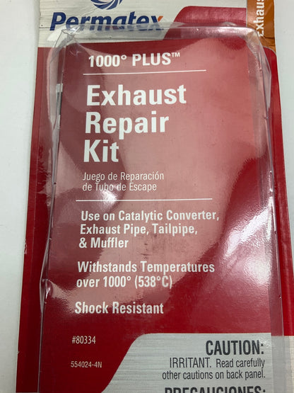 (2) Permatex 80334 1000 Degree Plus Exhaust Repair Kit