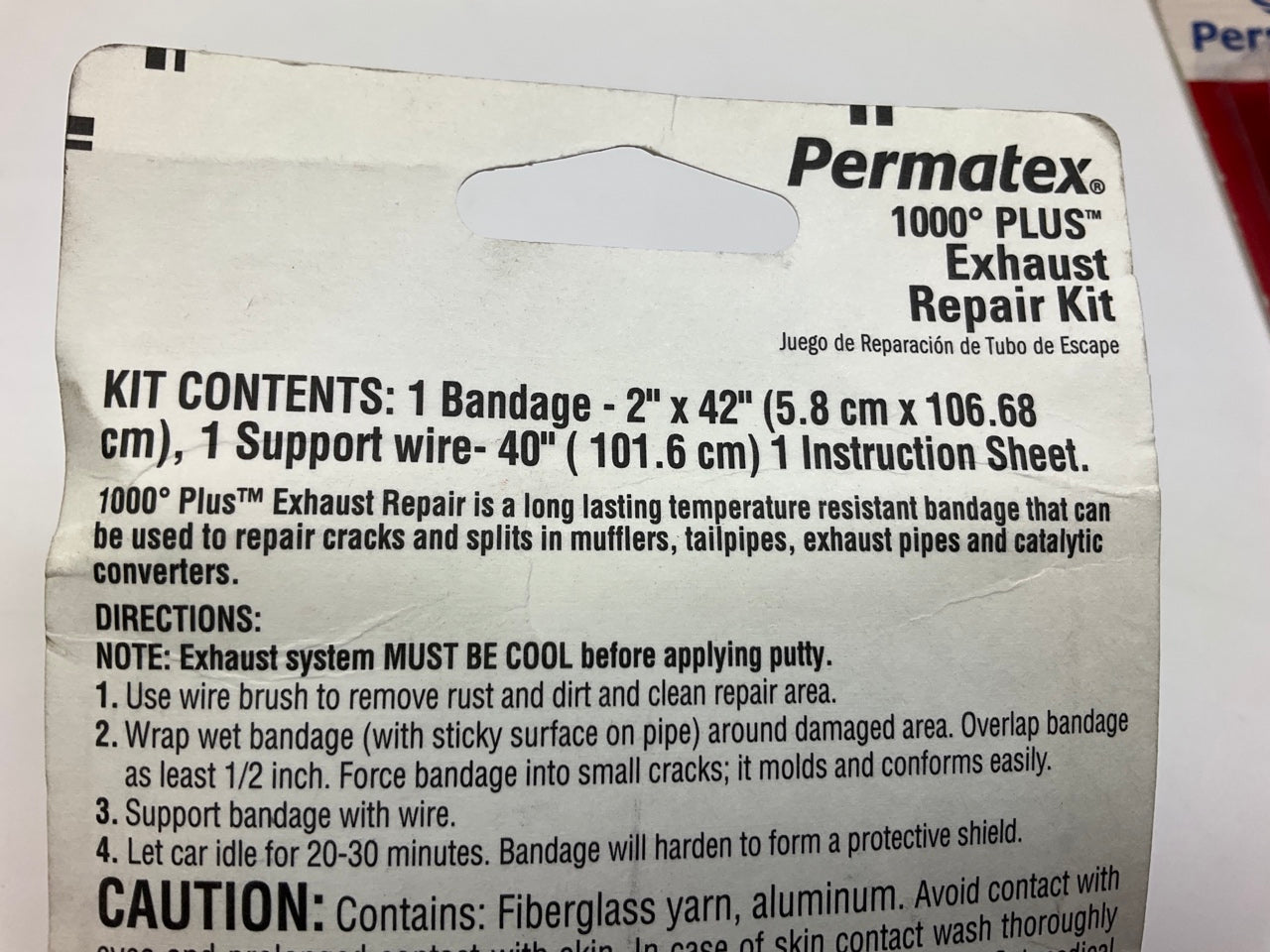 (2) Permatex 80334 1000 Degree Plus Exhaust Repair Kit