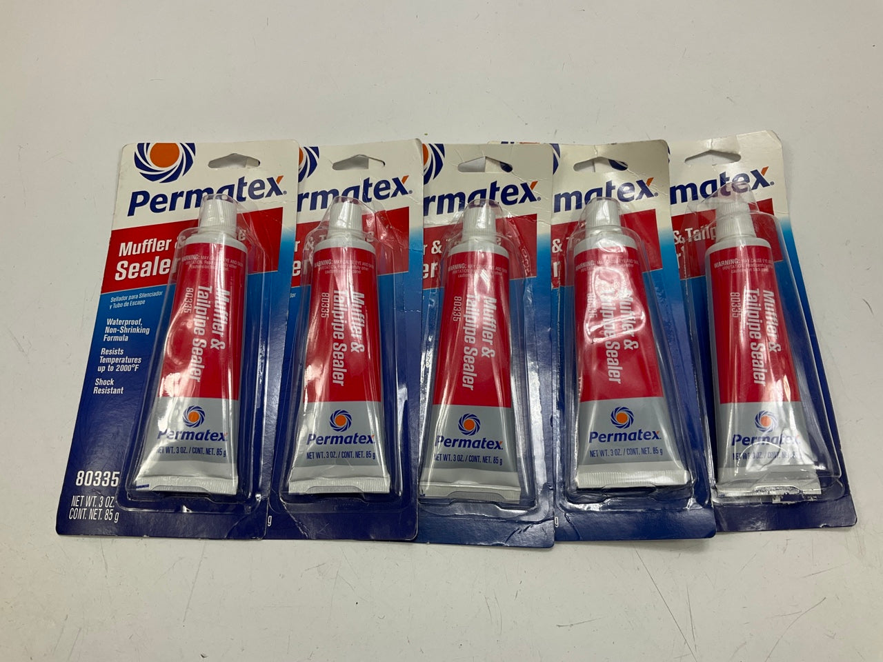 5 PACK - Permatex 80335 Muffler & Tailpipe Sealer 3 Oz.