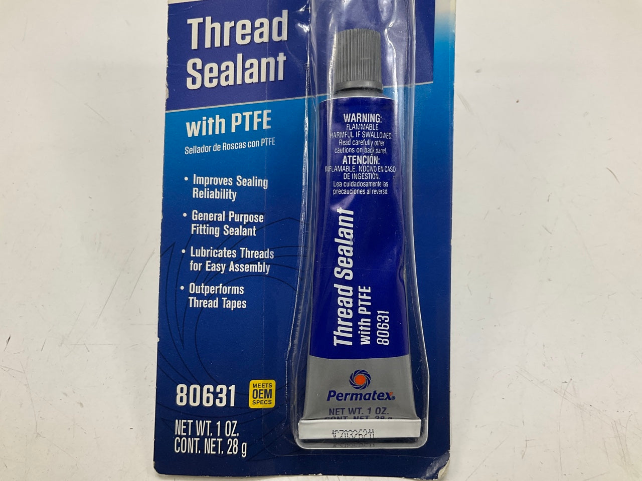 (5) Permatex 80631 Thread Sealant General Purpose With PTFE