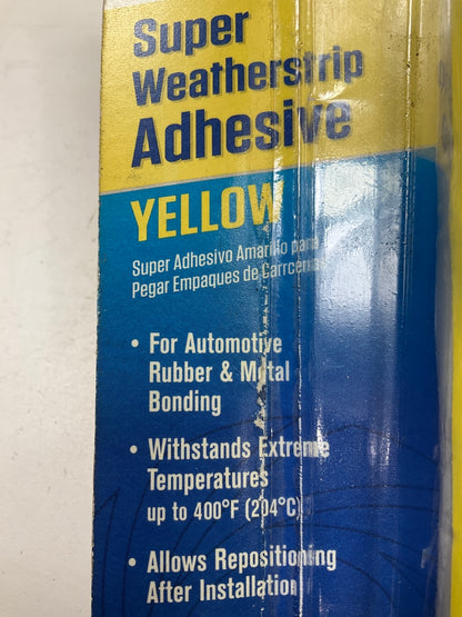 Permatex 80638 Yellow Weather Strip Adhesive Super Weatherstrip Adhesive, 2oz