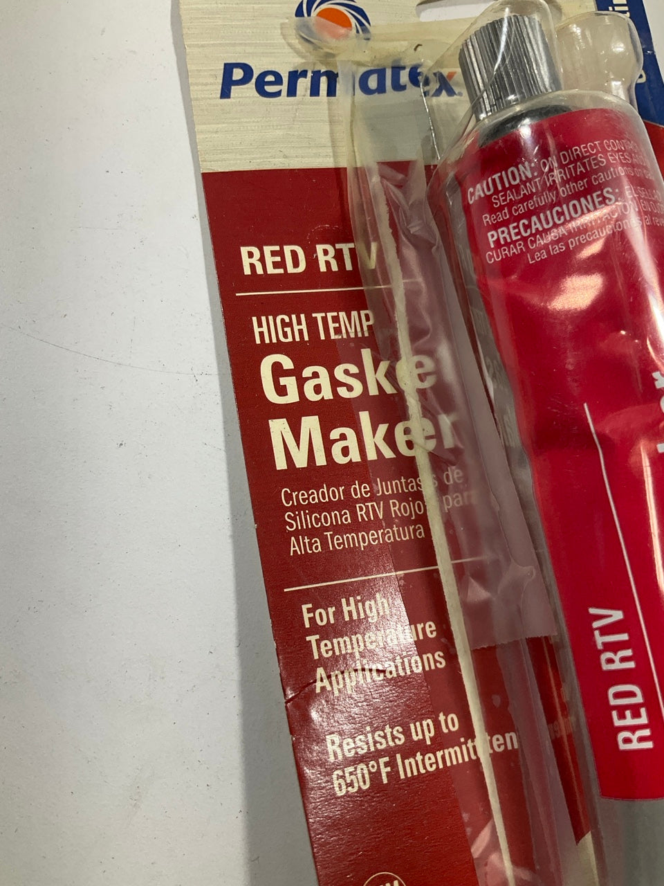 Permatex 81160 High Temperature Red RTV Silicone Gasket Maker - 3oz Tube