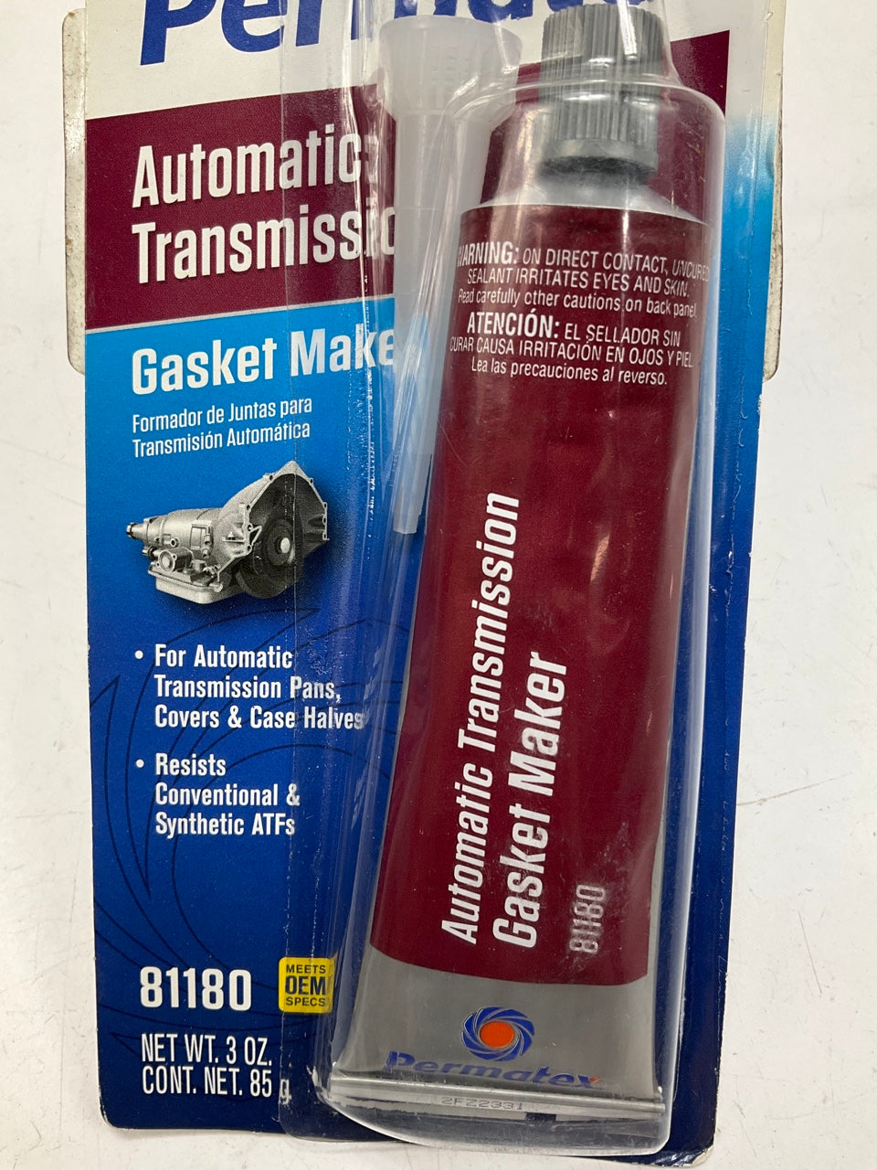 (5) Permatex 81180 Automatic Transmission RTV Sealant 3 Oz. Tube Gray