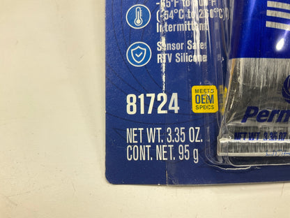 (2) Permatex 81724 Ultra-Blue RTV Silicone Gasket Maker - 3.35oz. Tube