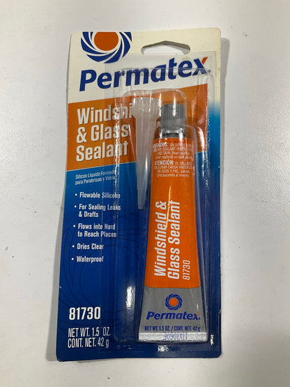 Permatex 81730 Flowable Silicone Windshield And Glass Sealer 1.5 Oz.