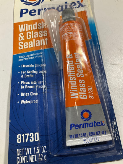 Permatex 81730 Flowable Silicone Windshield And Glass Sealer 1.5 Oz.