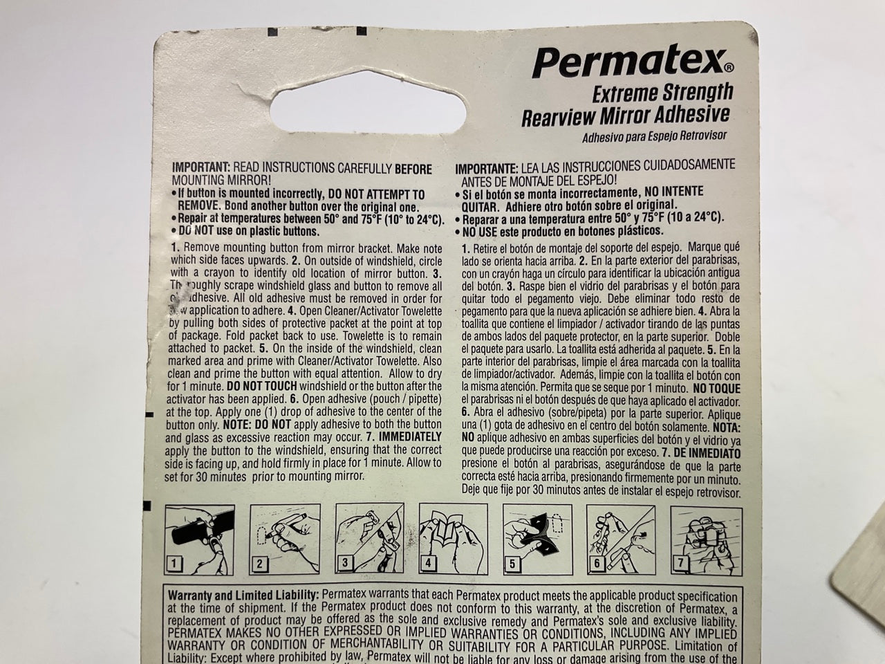 (2) Permatex 81840 Professional Strength Extreme Rearview Mirror Adhesive Glue