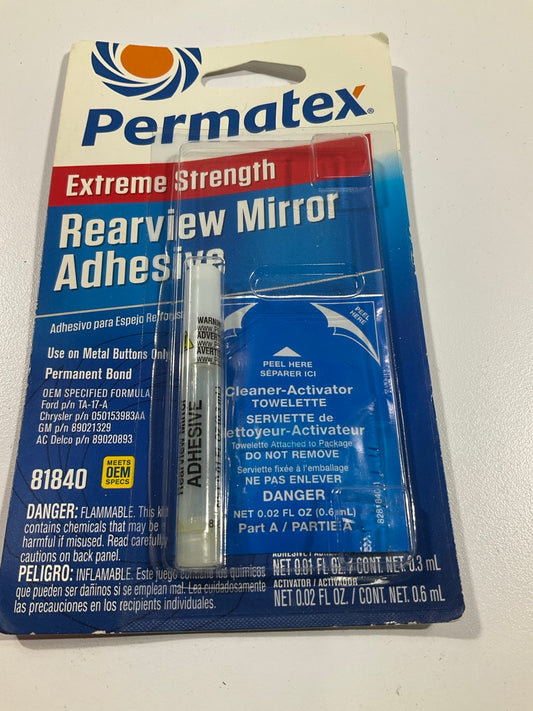 Permatex 81840 Professional Strength Extreme Rearview Mirror Adhesive Glue