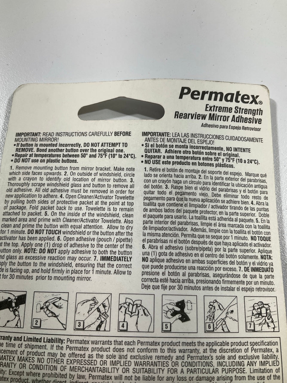 Permatex 81840 Professional Strength Extreme Rearview Mirror Adhesive Glue