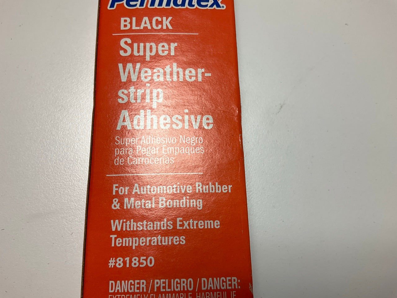 Permatex 81850 Super Black Weatherstrip Adhesive Fast Drying Water Resistant 5oz