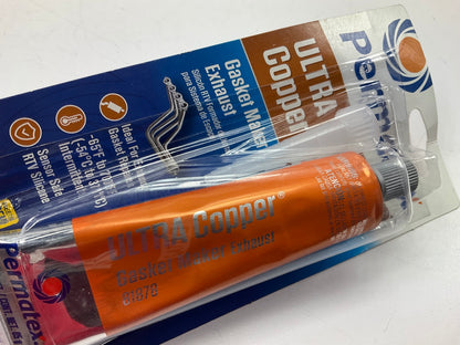 (2) Permatex 81878 Ultra Copper Max HIGH Temperature RTV Silicone Gasket Maker