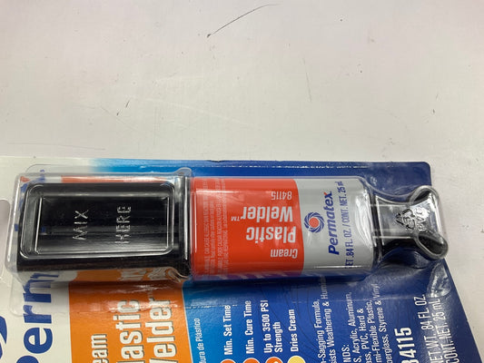 5 / PACK - Permatex 84115 5-Minute Plastic Weld Adhesive, 0.84 Oz., Cream