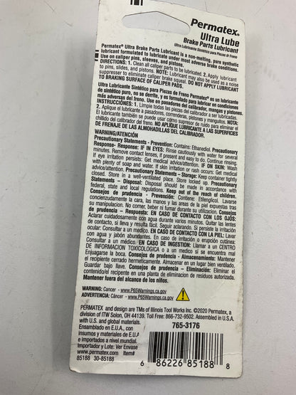 (3) Permatex 85188 Ultra Disc Brake Caliper Lube 0.5 Oz