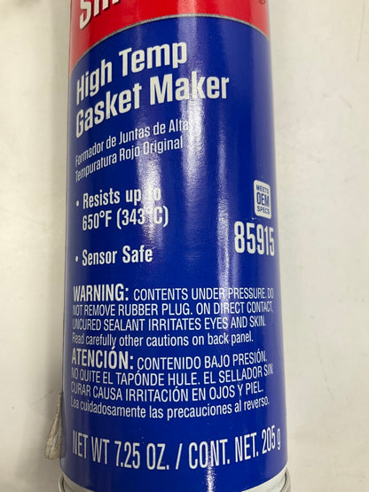 Permatex 85915 Hi-Temp Red RTV Silicone Gasket Maker, 7.25 Oz